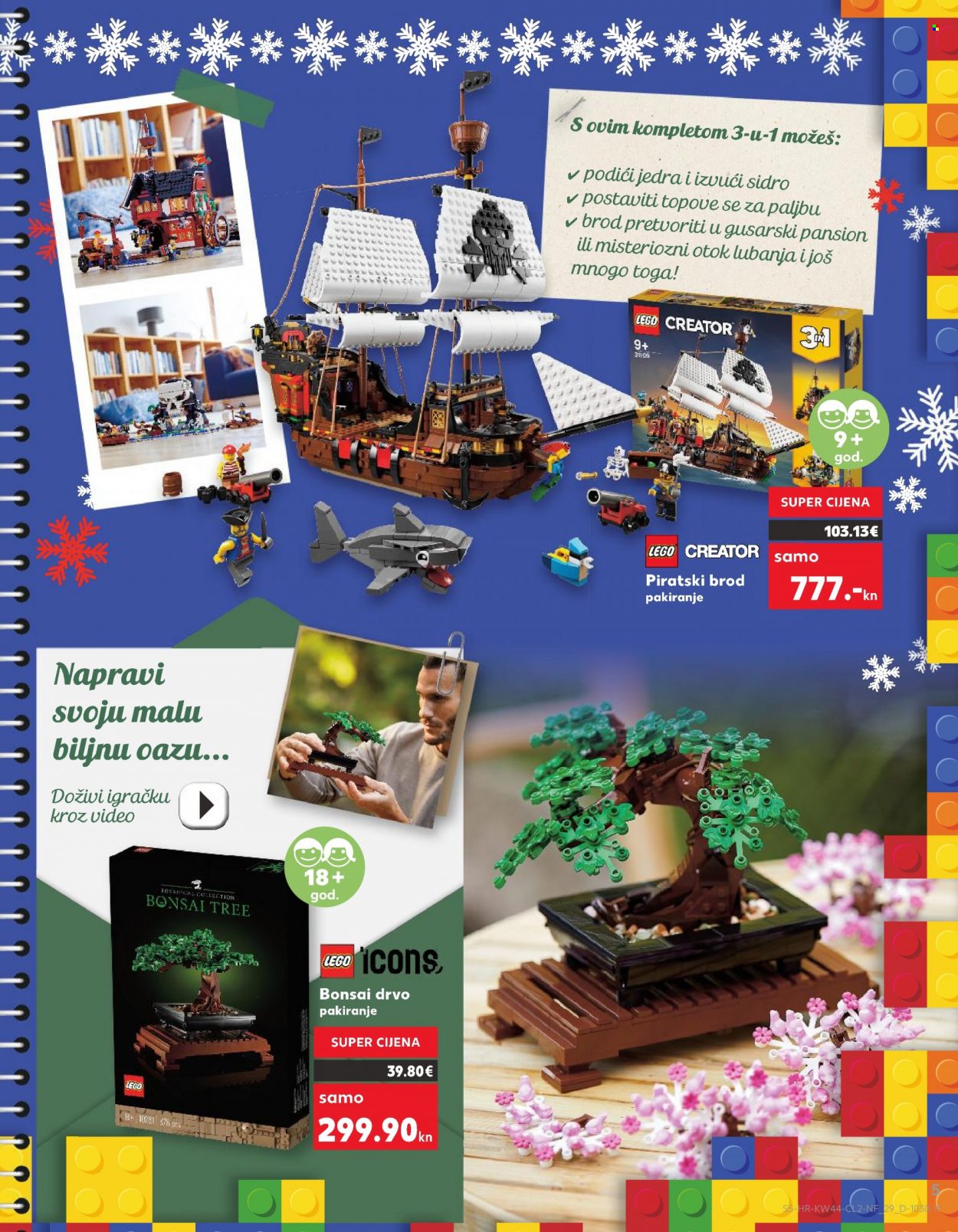 Kaufland katalog - 02.11.2022. - 24.12.2022. - Sniženi proizvodi - brod, igračka, LEGO, LEGO Creator. Stranica 5.