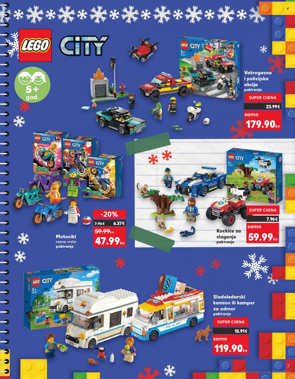 Kaufland katalog - 02.11.2022. - 24.12.2022. - Sniženi proizvodi - igračka, LEGO, LEGO City, kockice za slaganje. Stranica 7.