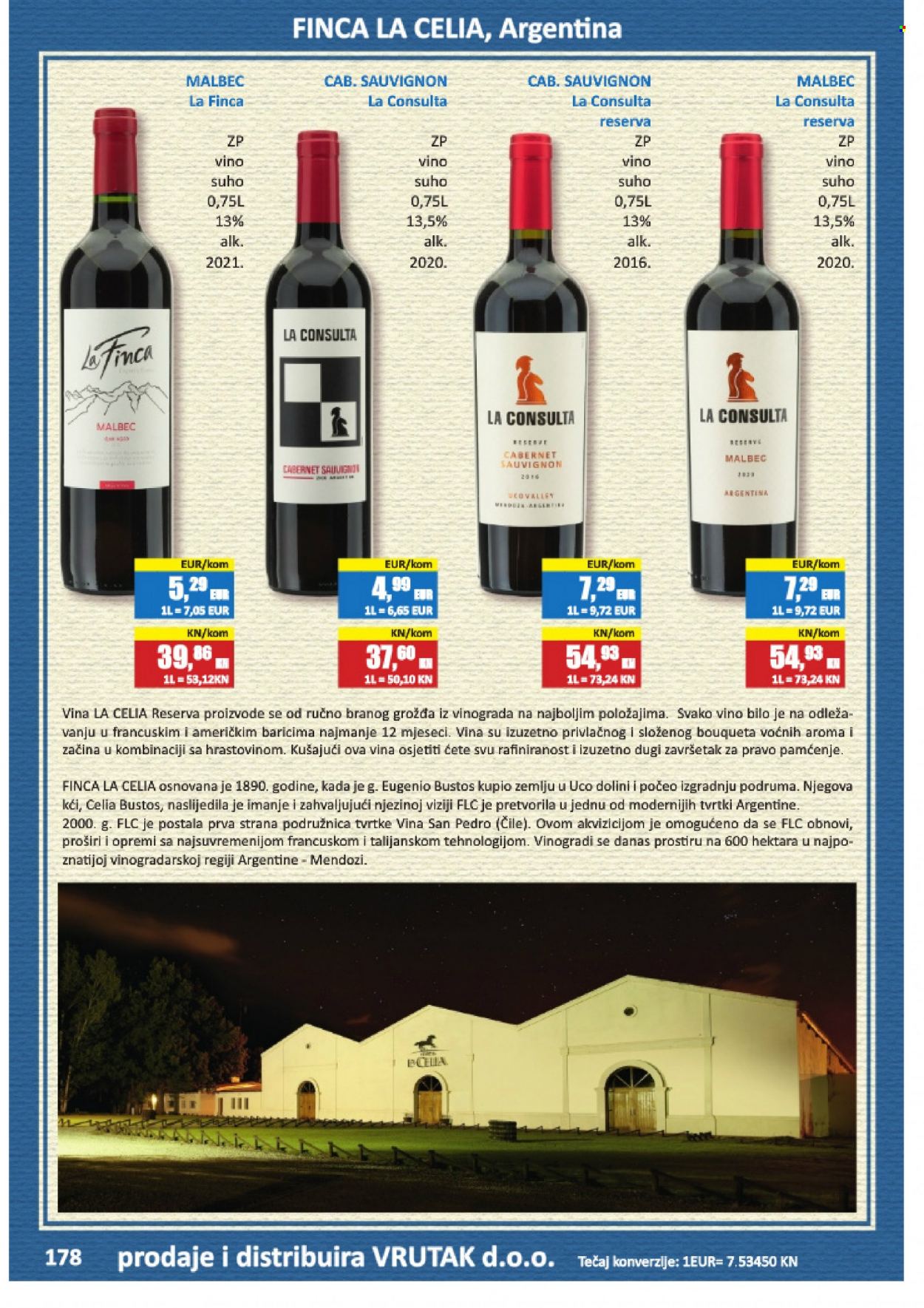 thumbnail - Vrutak katalog - 24.11.2023. - 31.10.2024. - Sniženi proizvodi - Cabernet Sauvignon, crno vino, vino, Malbec, alkohol. Stranica 178.