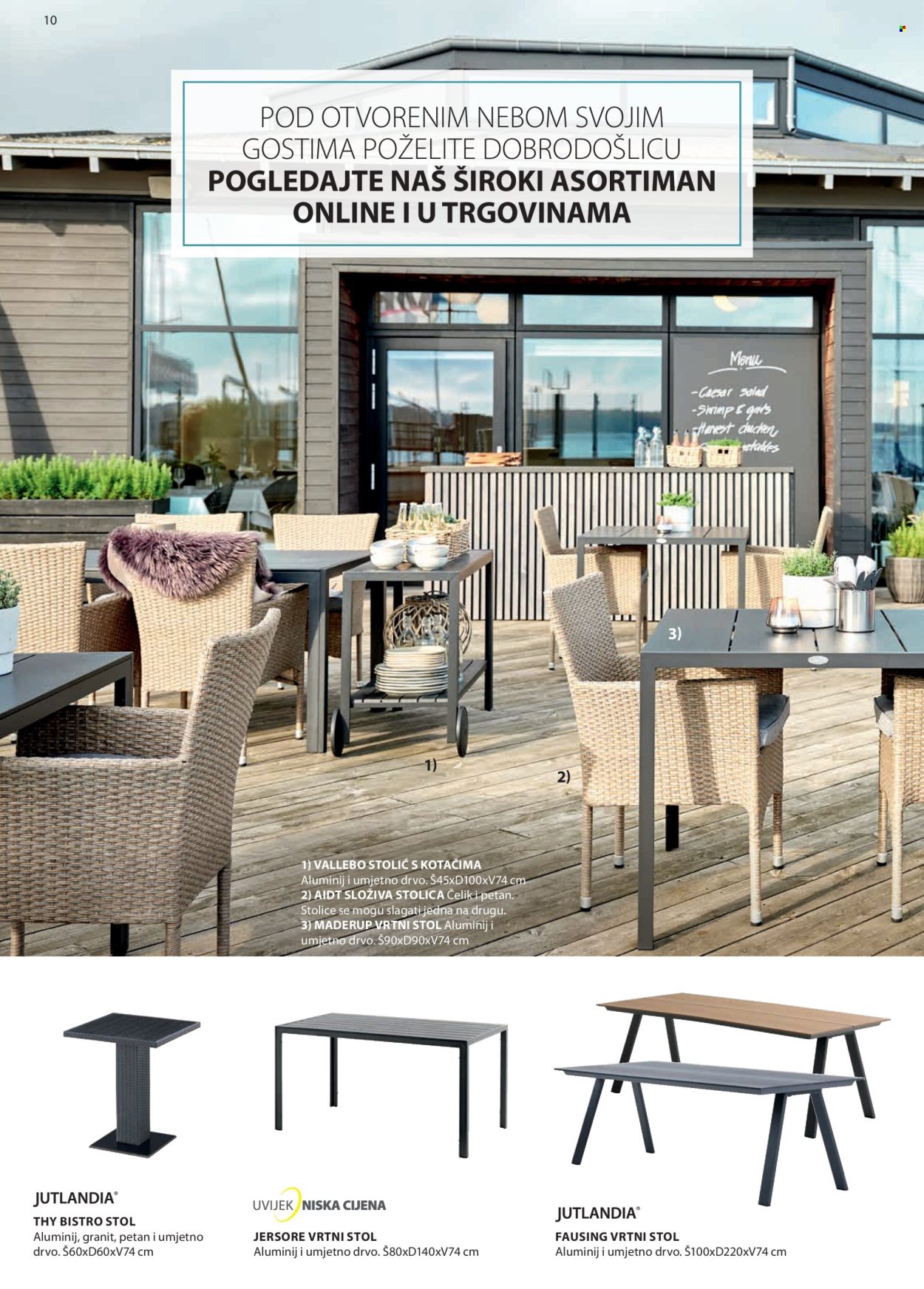 thumbnail - JYSK katalog - Sniženi proizvodi - stol, vrtni stol, stolić, sklopivi stolac, stolica. Stranica 11.