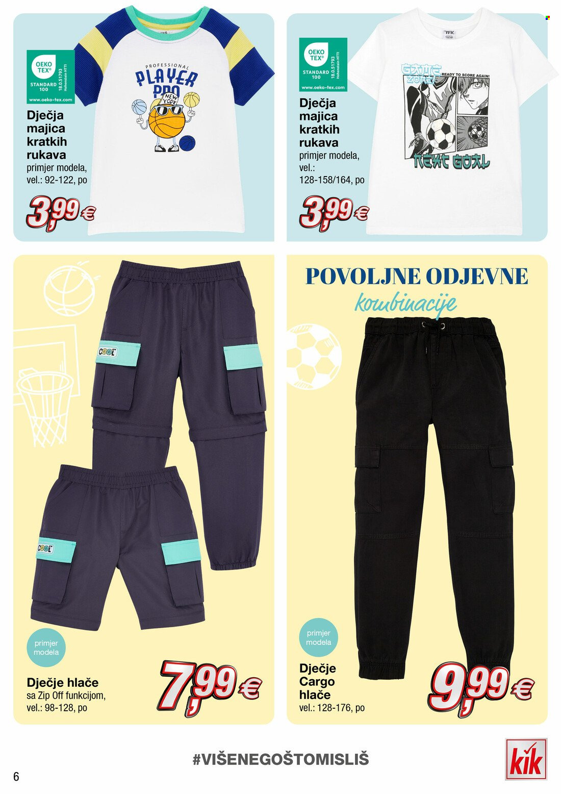 thumbnail - Kik katalog - Sniženi proizvodi - York, hlače, dječje hlače, majica, dječja majica. Stranica 6.