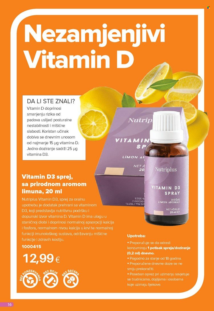 thumbnail - Farmasi katalog - Sniženi proizvodi - dodatak prehrani, vitamin D. Stranica 16.
