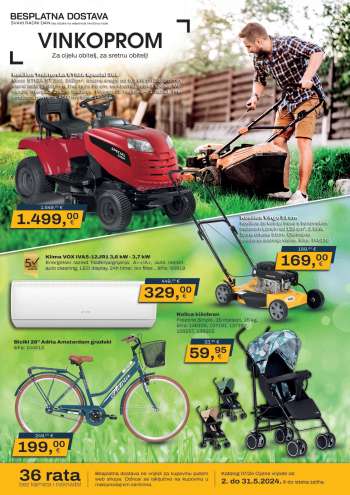 thumbnail - Kosilice, traktori, aeratori i vrtlarska oprema