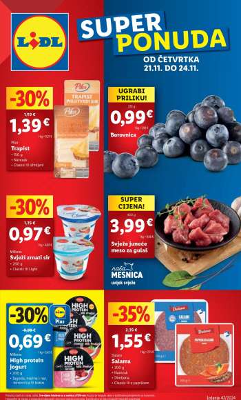 Lidl katalog - 21.11.2024. - 24.11.2024.