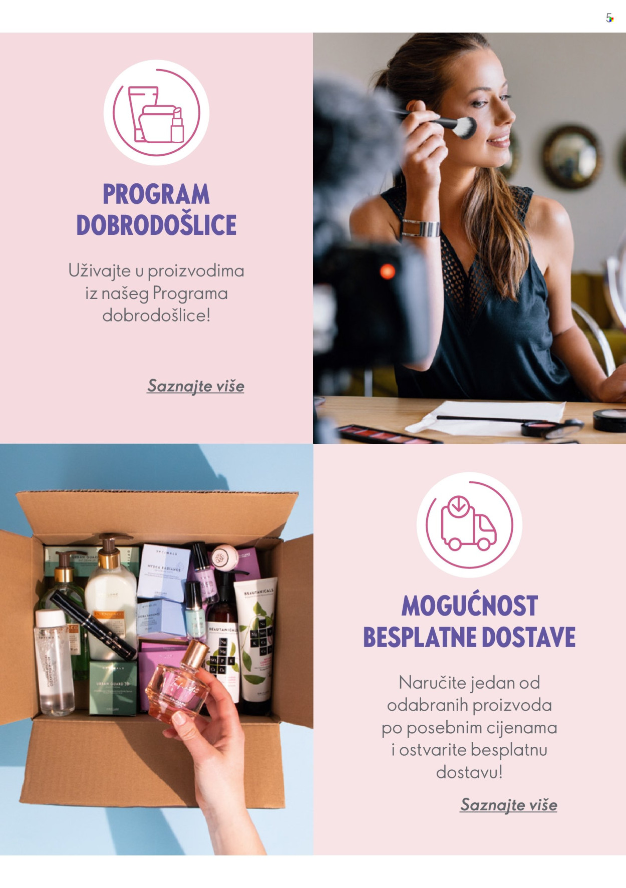 Leták Oriflame. Strana 5