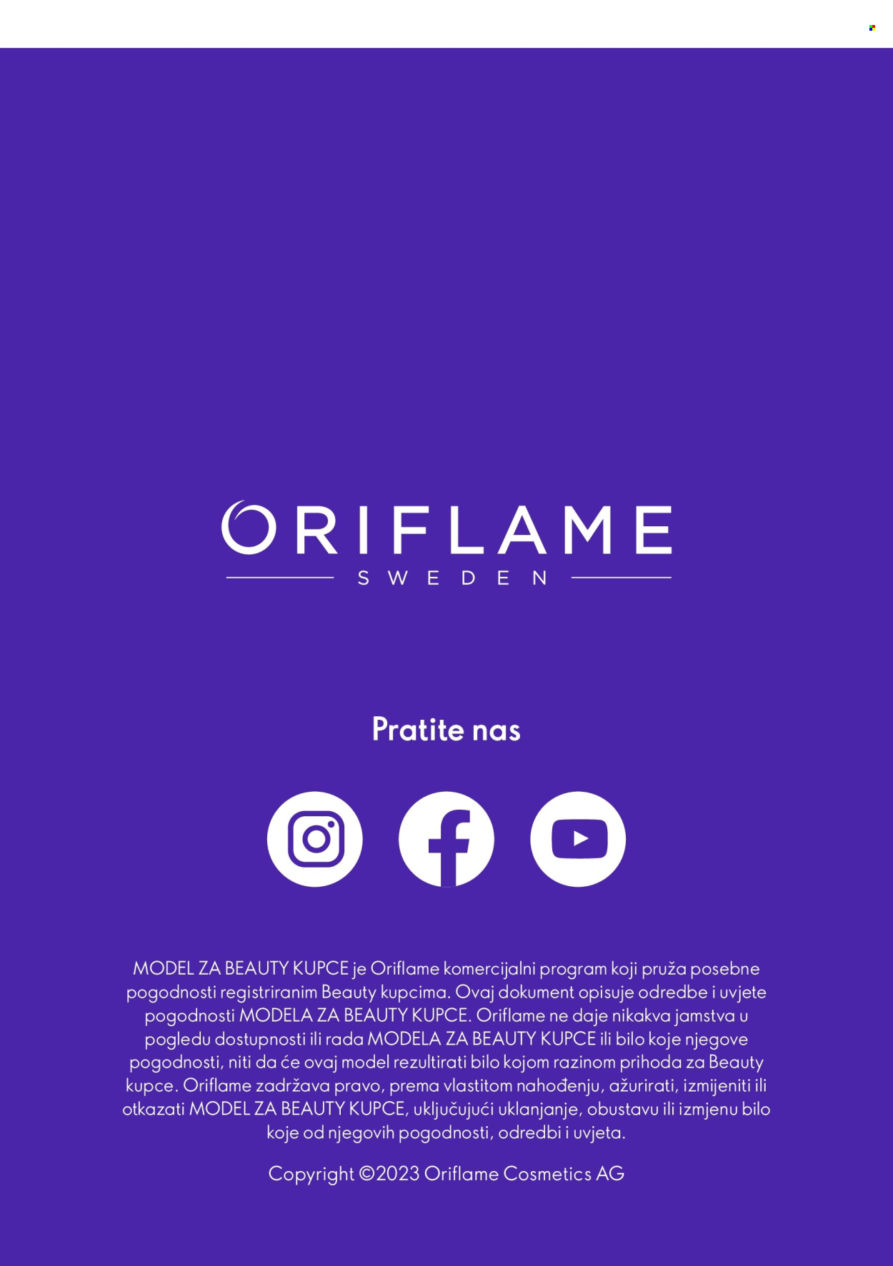 Leták Oriflame. Strana 10