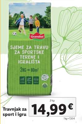 SJEME ZA TRAVU ZA SPORTSKE TERENE I IGRALIŠTA