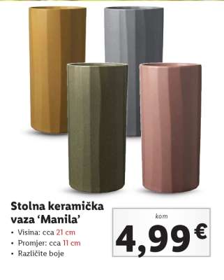 Stolna keramička vaza ‘Manila’