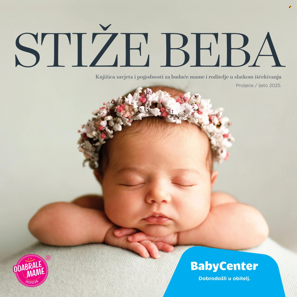 Leták Baby Center. Strana 1