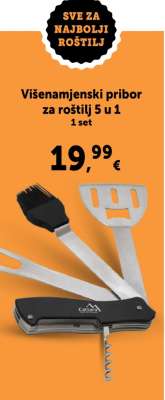 Višenamjenski pribor za roštilj 5 u 1