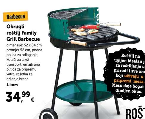 Okrugli roštilj Family Grill Barbecue