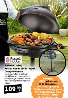 ELEKTRIČNI ROšTILJ RUSSELL HOBBS 22460-56/GF GEORGE FOREMAN