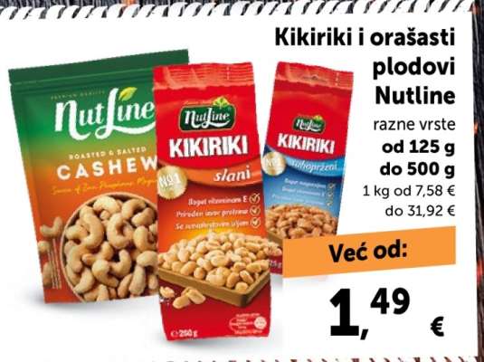 KIKIRIKI I ORAŠASTI PLODOVI NUTLINE