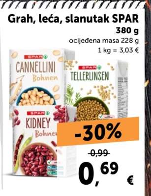Grah, leća, slanutak SPAR