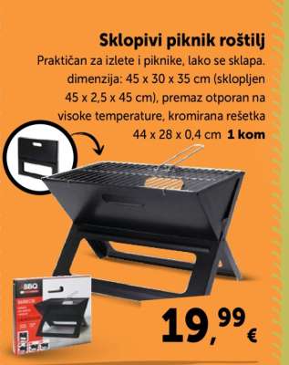 Sklopivi piknik roštilj