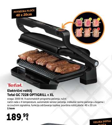 Tefal GC 7228 OPTIGRILL + XL