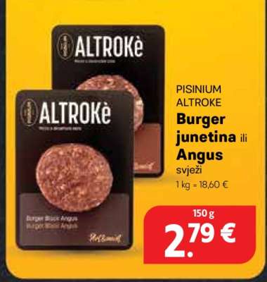Burger junetina ili Angus