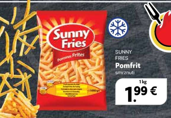SUNNY FRIES Pomfrit smrznuti