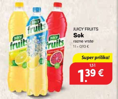 JUICY Fruits Sok