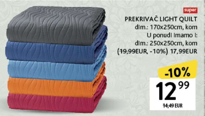PREKRIVAČ LIGHT QUILT