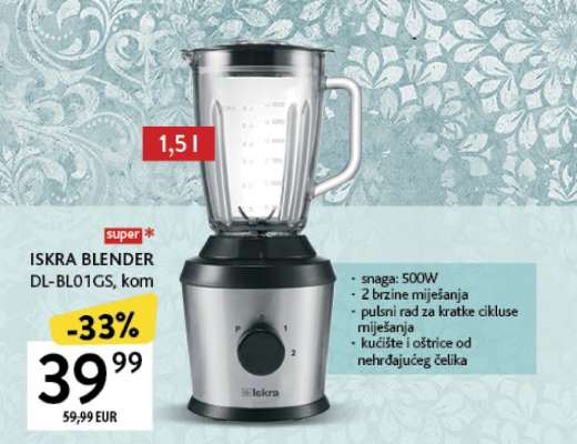 ISKRA BLENDER DL-BL01GS, kom