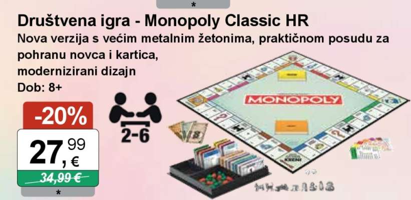 Društvena igra - Monopoly Classic HR
