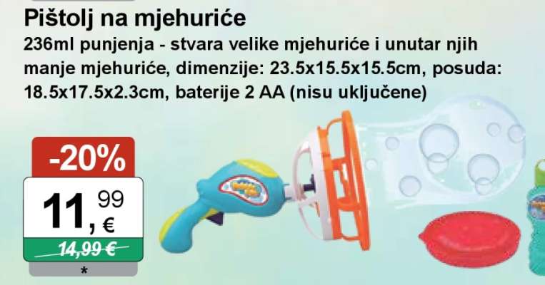 Pištolj na mjehuriće