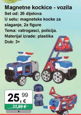 Magnetne kockice - vozila