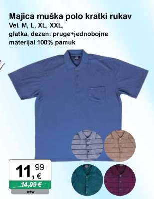 Majica muška polo kratki rukav