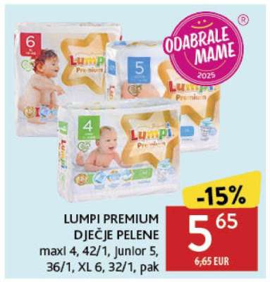 LUMPI PREMIUM DJEČJE PELENE
