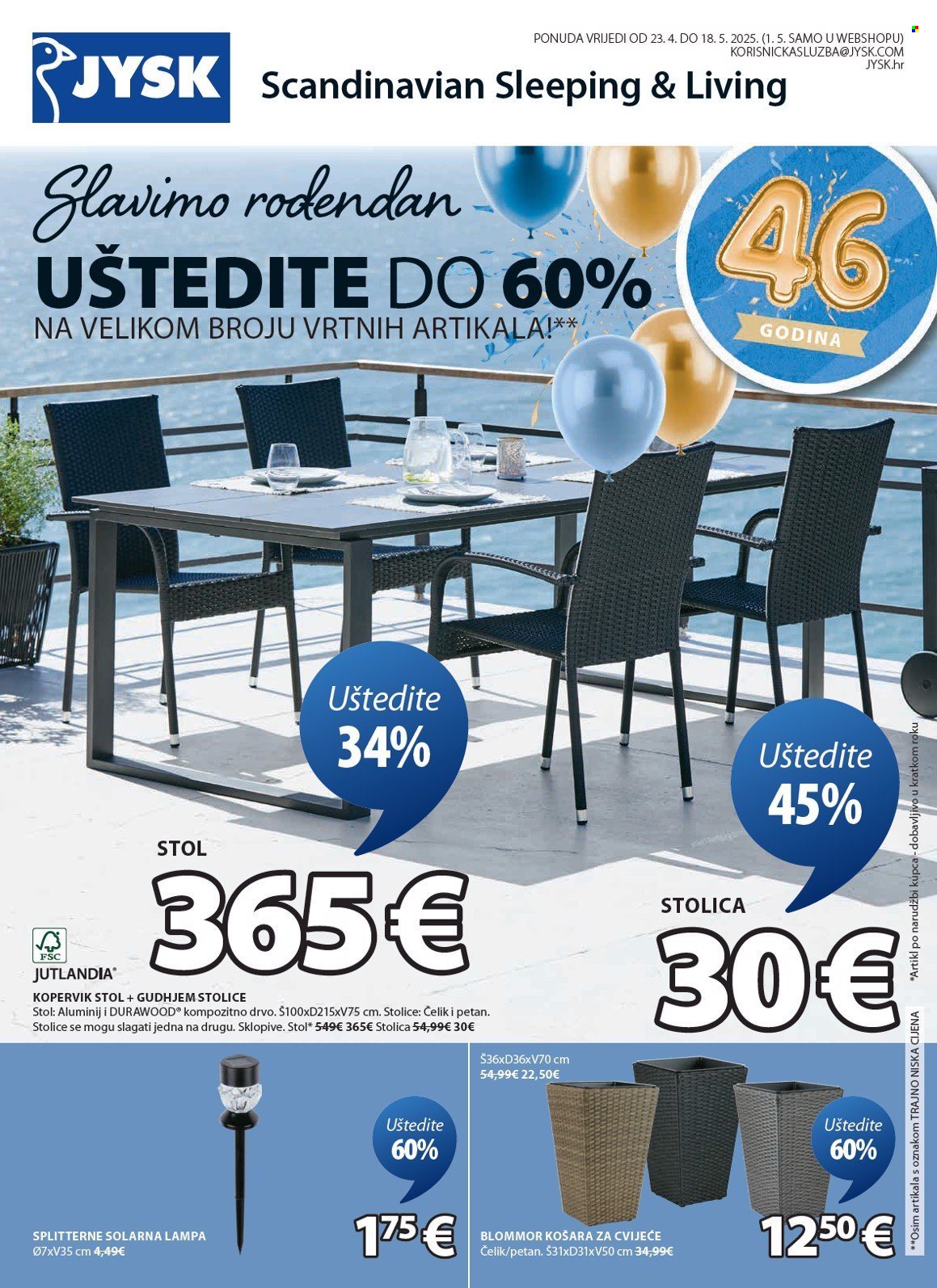 JYSK katalog - 23.04.2025. - 18.05.2025. Stranica 1