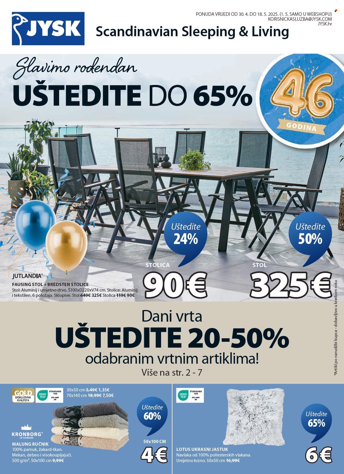 Leták JYSK - 30.4.2025 - 18.5.2025. Strana 2