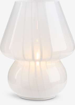 Baterijska lampa JONNY Ø15xV18cm s timerom bijela