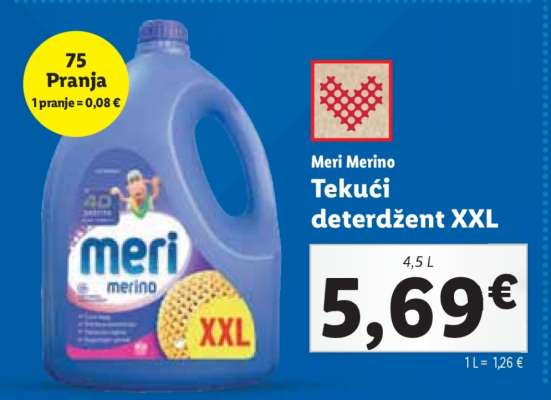 Meri Merino | Tekuči deterdžent XXL
