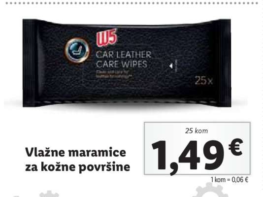 Vlažne maramice za kožne površine