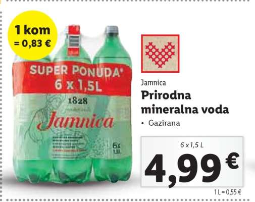 Jamnica Prirodna mineralna voda