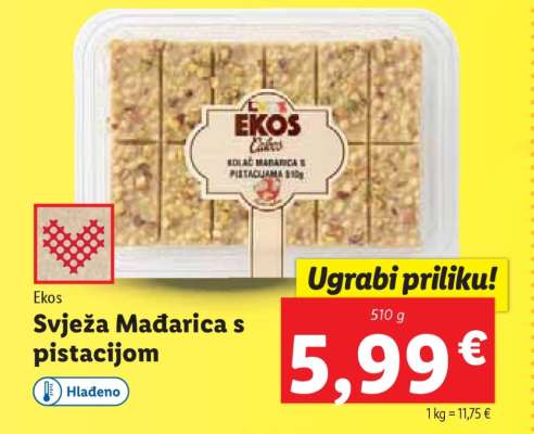 Svježa Mađarica s pistacijom