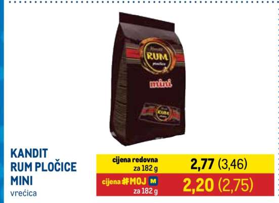 KANDIT Rum pločice mini