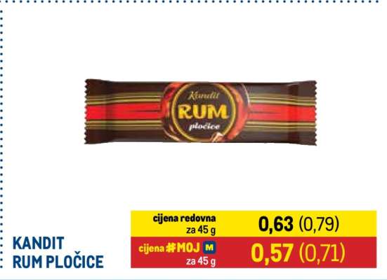 KANDIT RUM PLOČICE