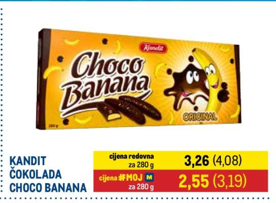 KANDIT ČOKOLADA CHOCO BANANA