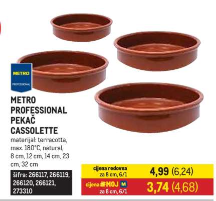 METRO PROFESSIONAL PEKAČ CASSOLETTE