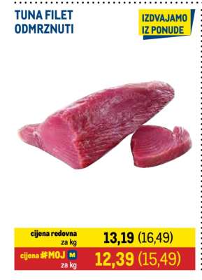 TUNA FILET ODMRZNUTI