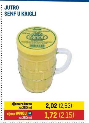 JUTRO SENF U KRIGLI