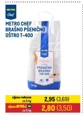 METRO Chef Brašno Pšenično Oštro T-400