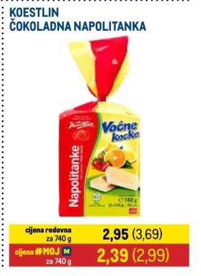 KOESTLIN ČOKOLADNA NAPOLITANKA