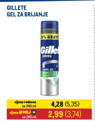 GILLETE GEL ZA BRIJANJE