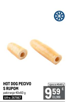 HOT DOG PECIVO S RUPOM