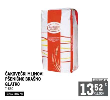 ČAKOVEČKI MLINOVI PŠENIČNO BRAŠNO GLATKO
