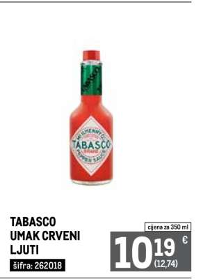 TABASCO UMAK CRVENI LJUTI