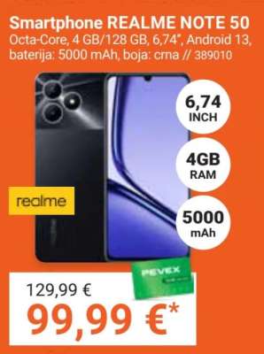 Smartphone RealMe Note 50